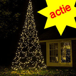 Fairybell kerstboom 640 ledlampjes \'Twinkle effect\' en 4 meter lange mast